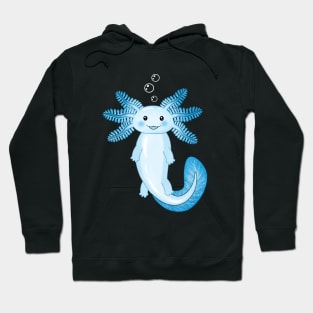 Blue Galaxy Axolotl Hoodie